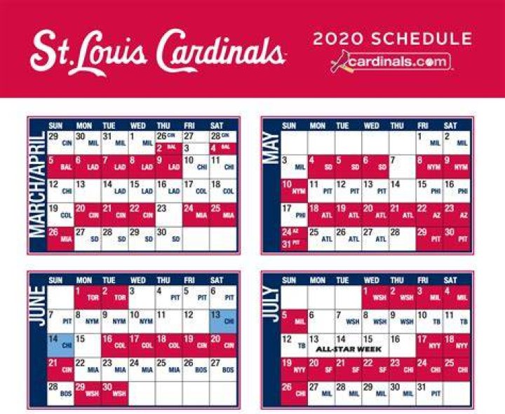 2024 Printable Louis Cardinals Schedule: Your Ultimate Guide