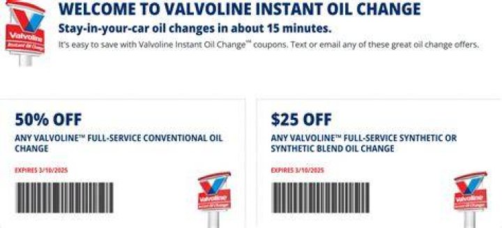 50 Off Valvoline Synthetic Oil Change: A Comprehensive Guide