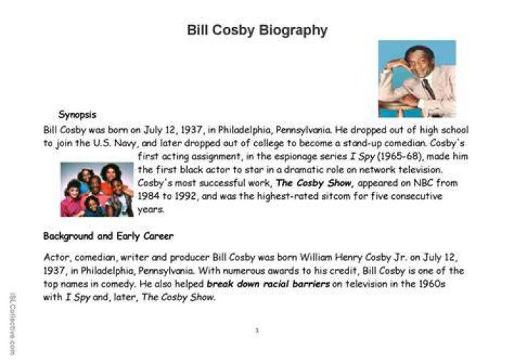 Bill Cosby: An In-Depth Biography and Legacy