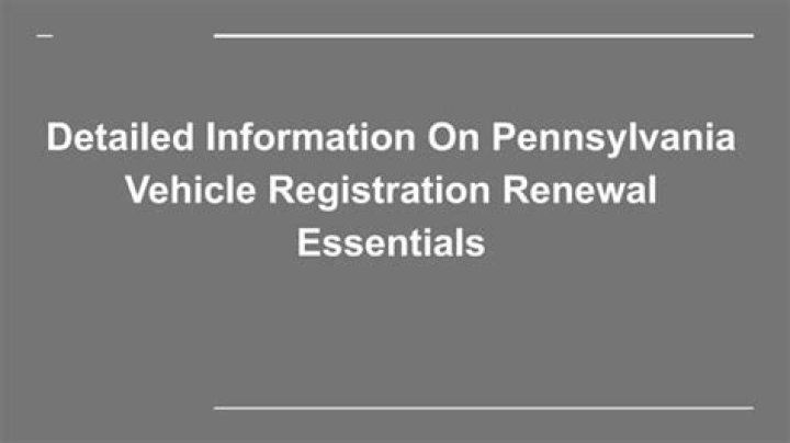 Comprehensive Guide to DMV Renewal in Pennsylvania (PA)