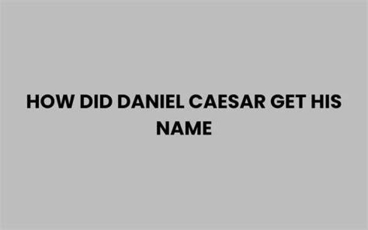 Daniel Caesar Real Name: Unveiling the Artist Behind the Melodies