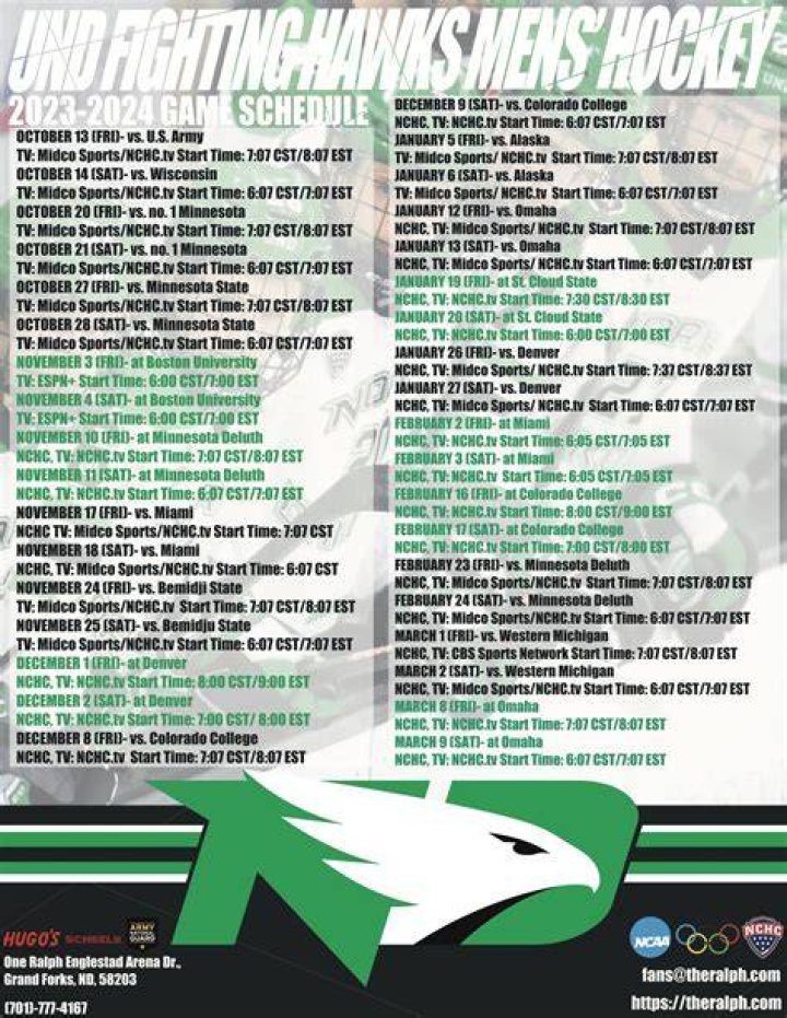 Fighting Hawks Hockey Schedule: Your Ultimate Guide for the Season