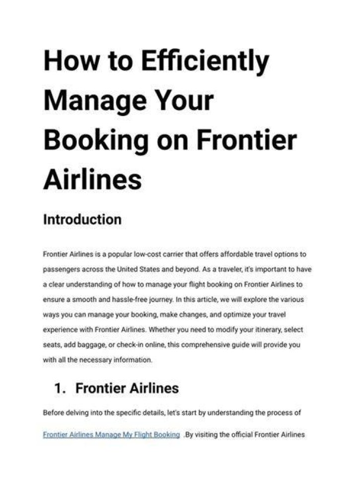 FlightStatus Frontier: Your Ultimate Guide to Stay Informed