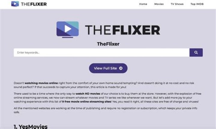 Flixer.to: Your Ultimate Destination for Streaming Movies and TV Shows