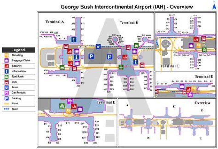 George Bush Intercontinental Airport Houston TX Terminal Map: Your Ultimate Guide