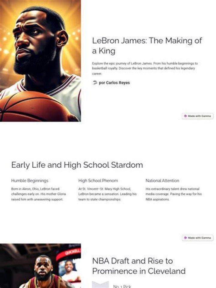 LeBron James: A Comprehensive History and Life Journey