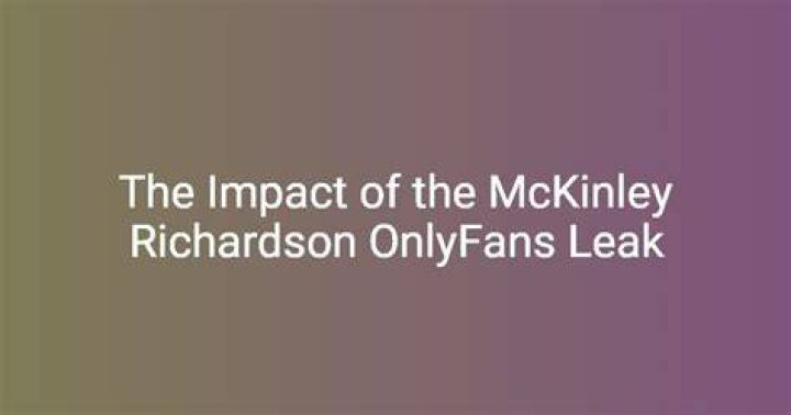 OnlyFans McKinley: A Comprehensive Guide to Understanding the Phenomenon
