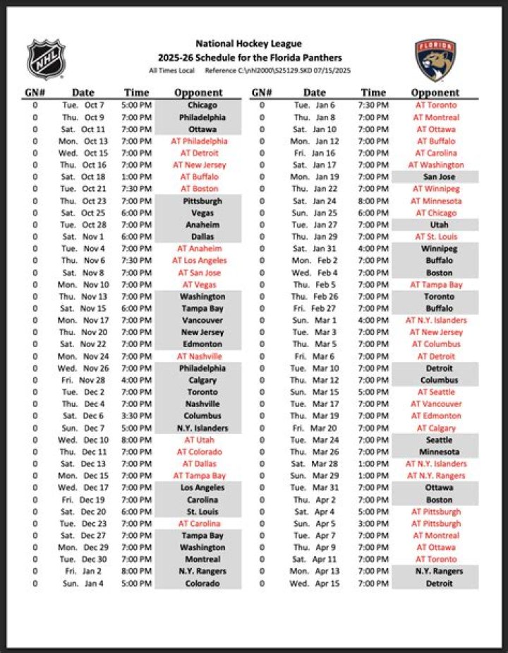 Panthers Home Game Schedule: Your Ultimate Guide for the Season