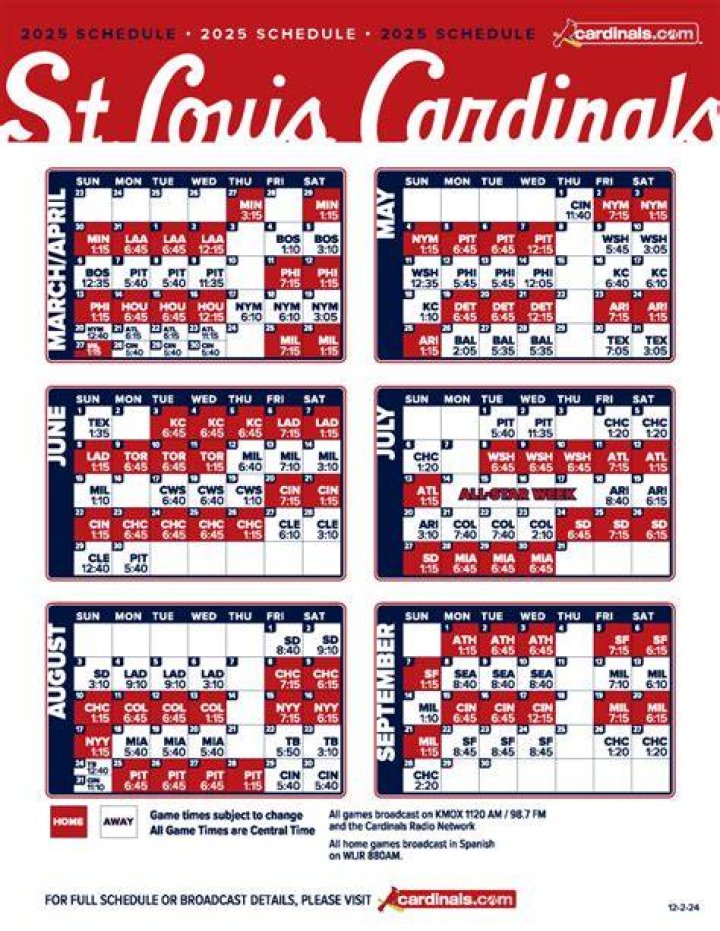 St Louis Cardinals Schedule: A Comprehensive Guide for Fans