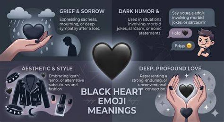 What Does a Black Emoji Heart Mean: Unveiling Its Symbolism and Usage